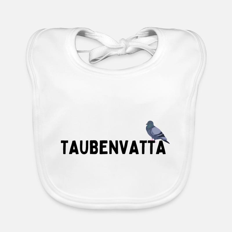 Taubenvatta Taubenvater Brieftaube Geburtstag Baby Bio-Lätzchen