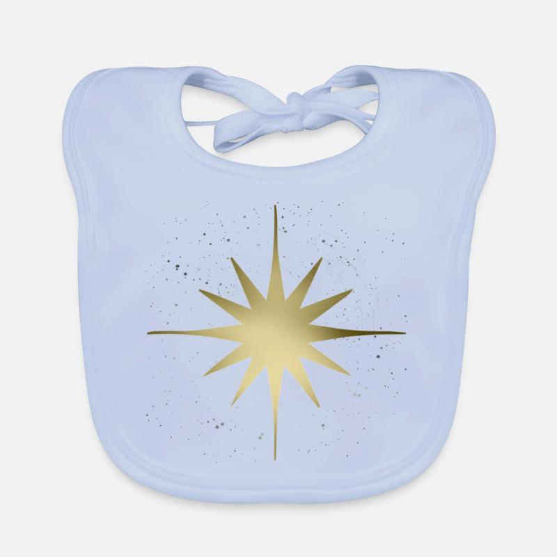 Weihnachtsstern Baby Bio-Lätzchen