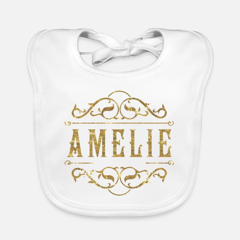 Amelie gold Baby Bio-Lätzchen