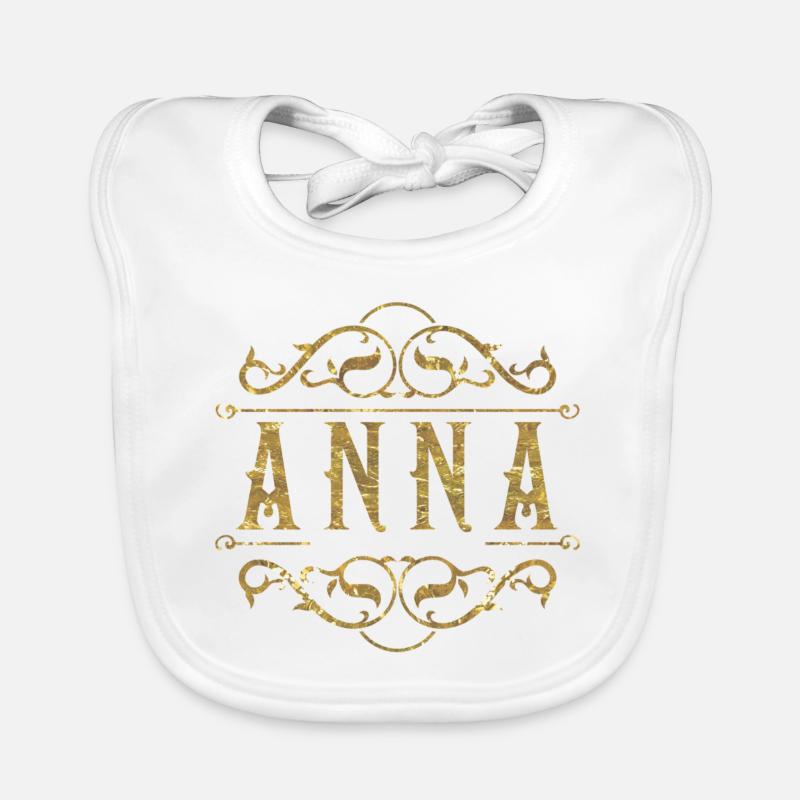 Anna gold Baby Bio-Lätzchen