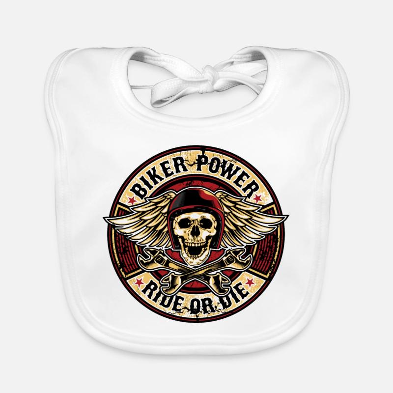BIKER POWER Organic Baby Bibs