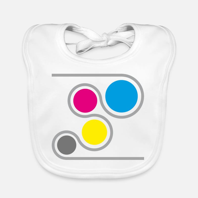 Drucker CMYK Grafik Baby Bio-Lätzchen