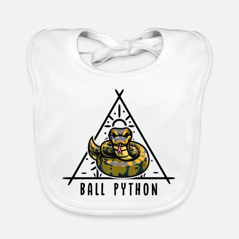 Ball Python Snake Propriétaire Mignon Pet Snake Bavoir bio Bébé