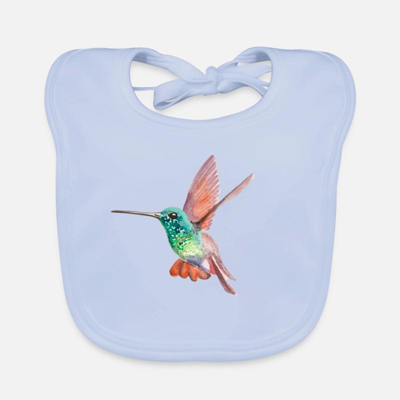 humming-bird Organic Baby Bibs