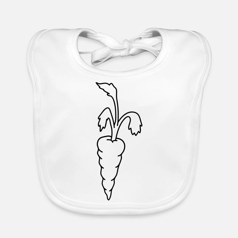 Carrot carrot Organic Baby Bibs