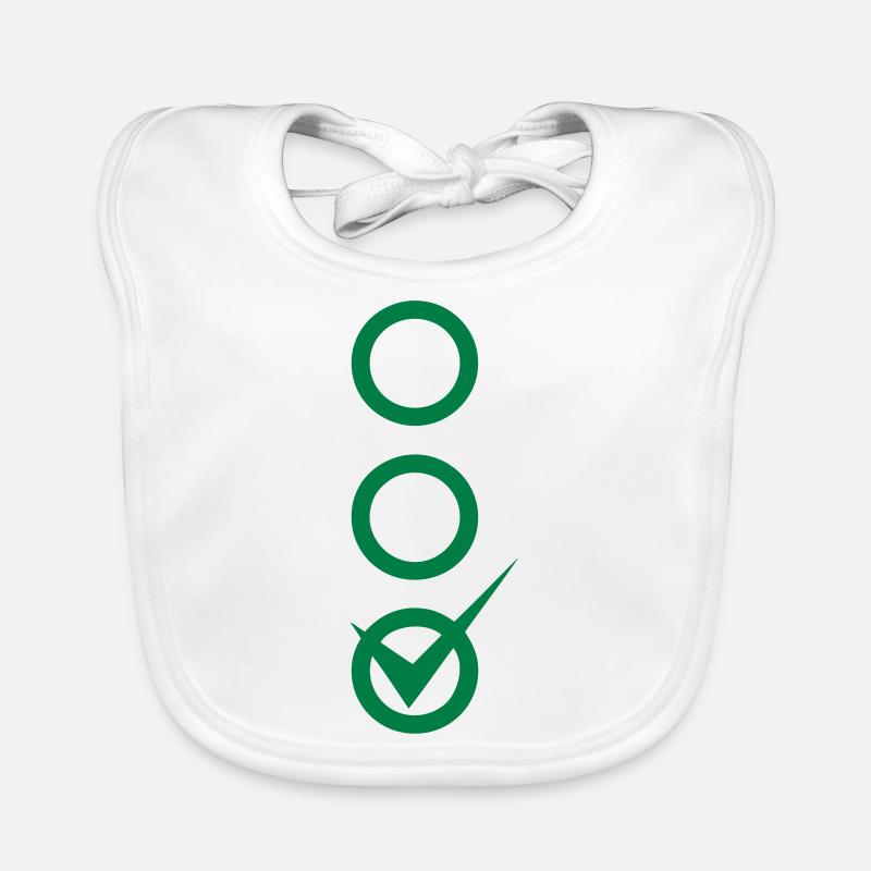 Check box ok valid add text Organic Baby Bibs