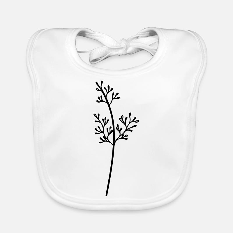 simple Wildblume Baby Bio-Lätzchen