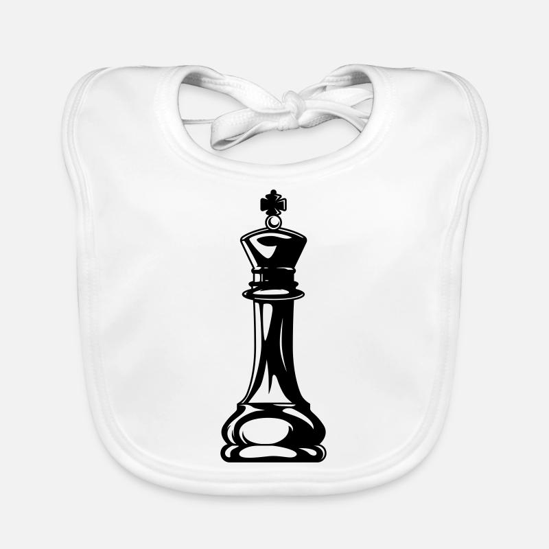 Roi des échecs Bavoir bio Bébé
