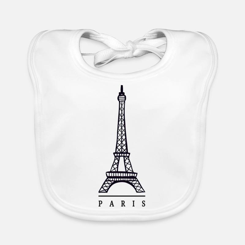 Tour Eiffel, Paris Bavoir bio Bébé