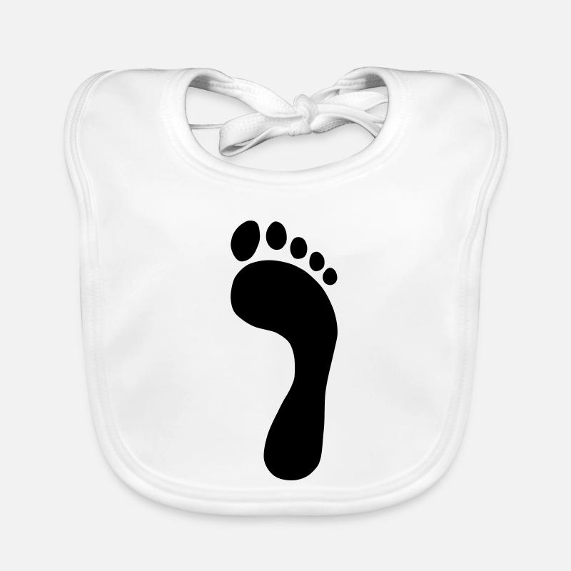 Fußabdruck Baby Bio-Lätzchen