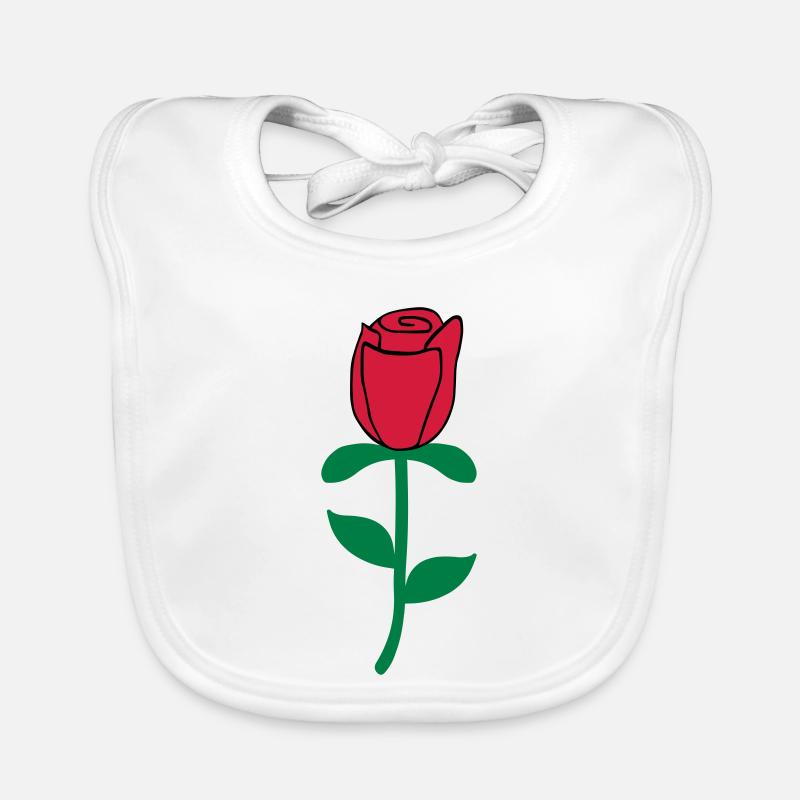 roses Bavoir bio Bébé