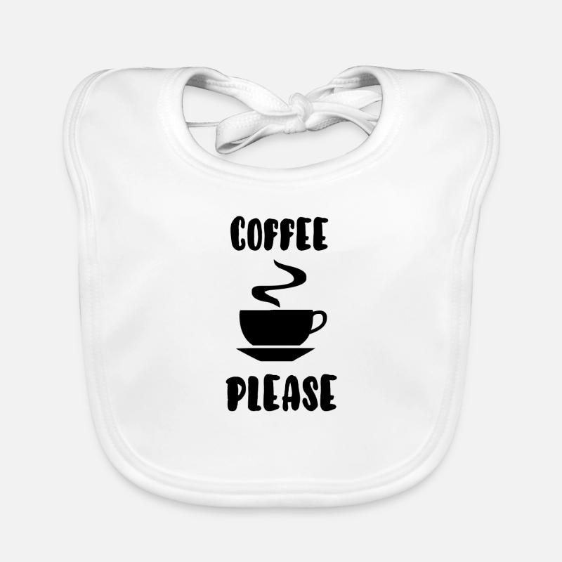 coffee please Organic Baby Bibs