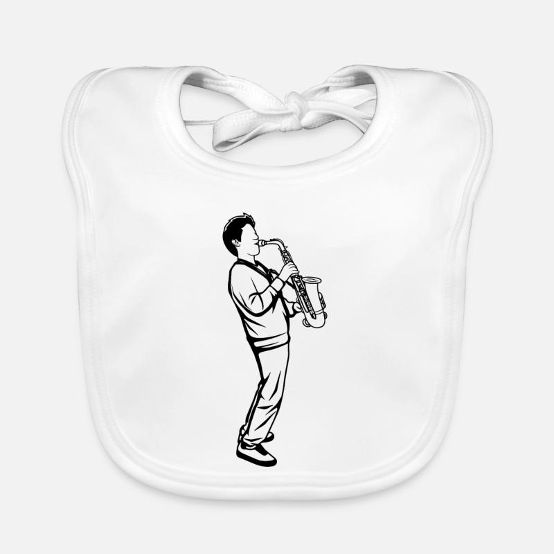 Saxophone Boy Organic Baby Bibs