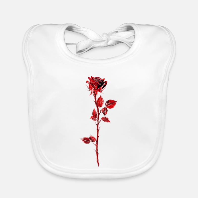Illustration d’anémone rose pourpre Bavoir bio Bébé