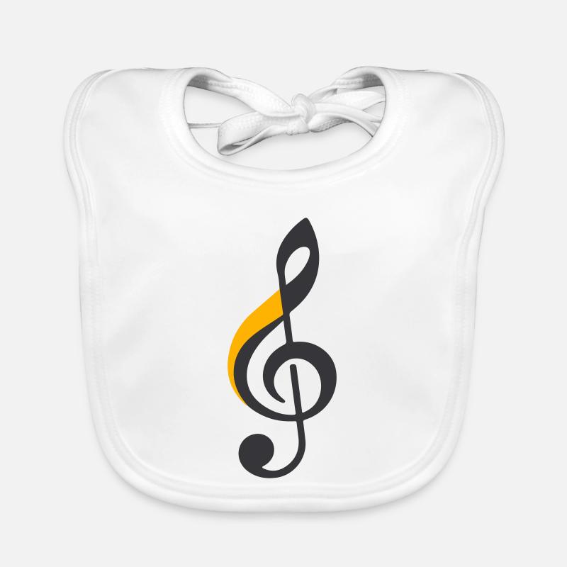 Symbole de la clé de sol Bavoir bio Bébé