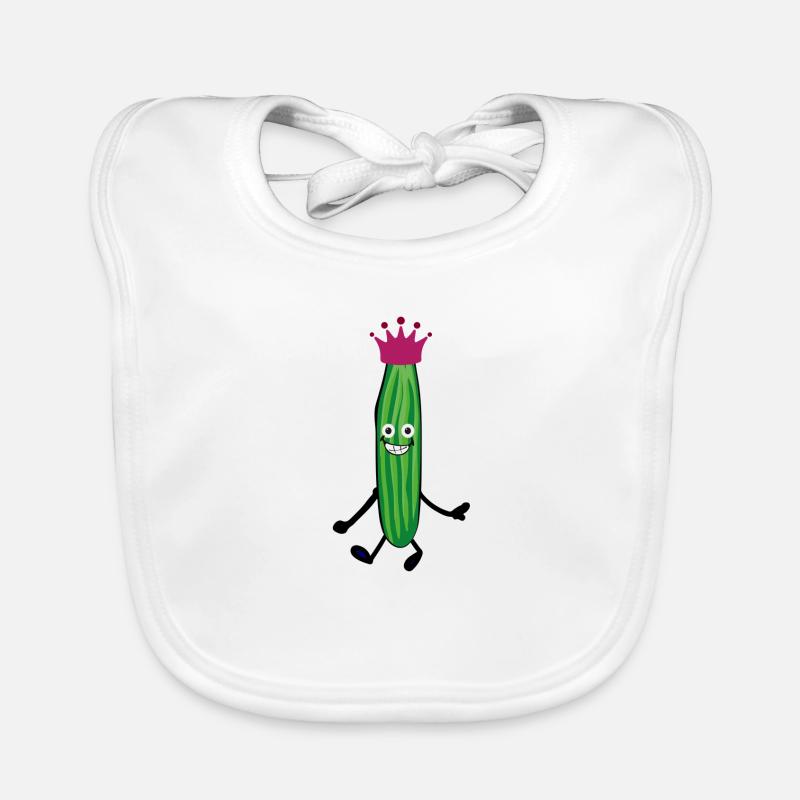 Concombres,Princesse,Concombres,Concombre,Concombre,Concombre,Concombre,Couronne Bavoir bio Bébé