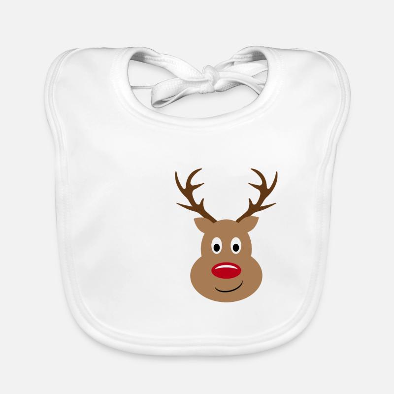 Reindeer Organic Baby Bibs