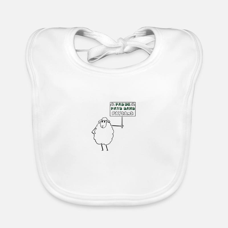 Pas de pays sans paysans Bavoir bio Bébé