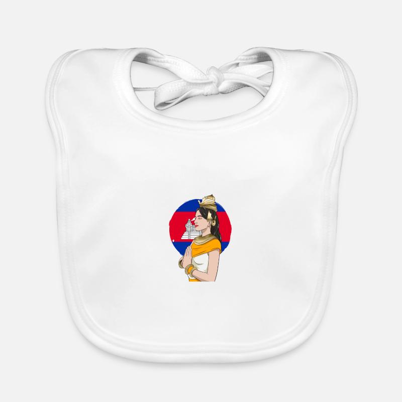 Cambodia Tradition Dance Khmer Apsara I Gift Organic Baby Bibs