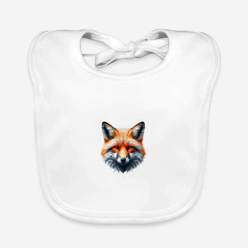 Fox Polygon Organic Baby Bibs