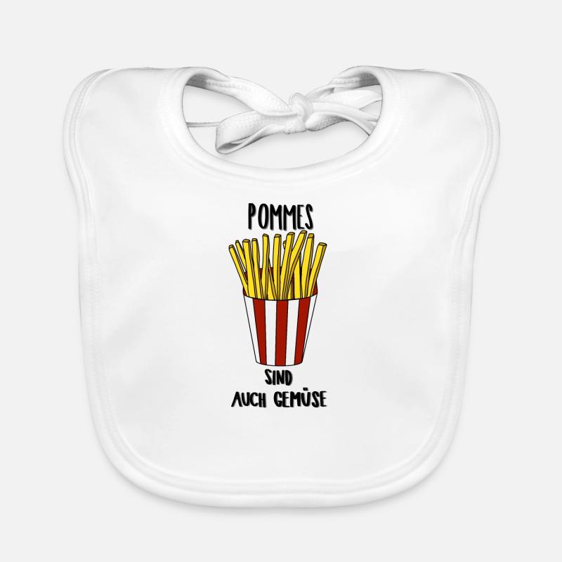 Frites disant cadeau drôle Bavoir bio Bébé