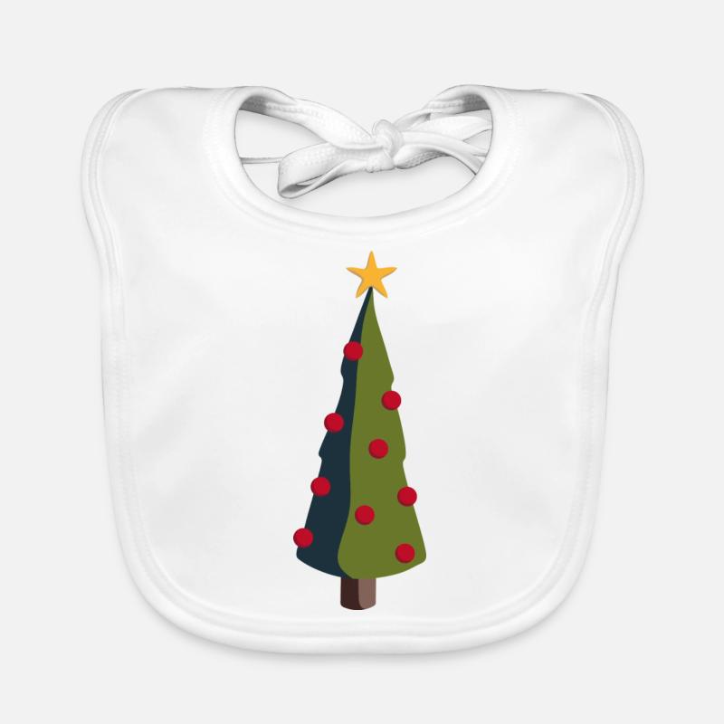 Christmas tree Organic Baby Bibs