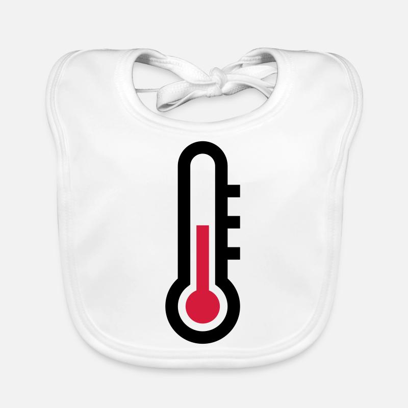 Thermostat temperature icon icon Organic Baby Bibs