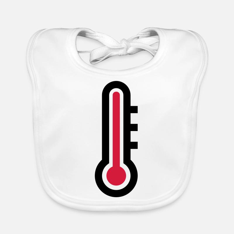 Thermostat temperature icon icon Organic Baby Bibs