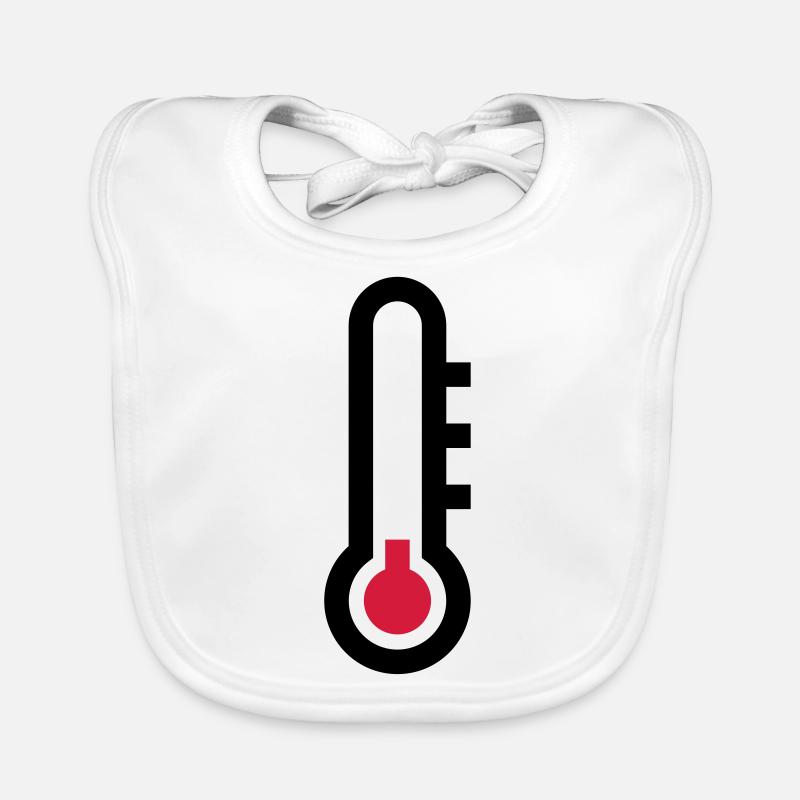 Icône d'icône de température du thermostat Bavoir bio Bébé