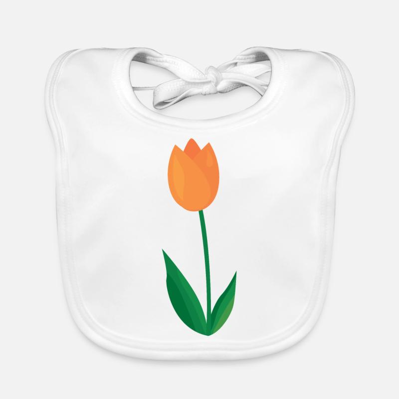 Tulipe Bavoir bio Bébé