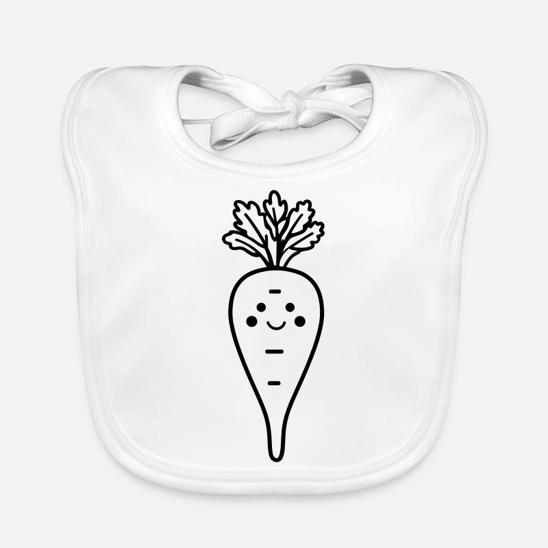 Carotte Bavoir bio Bébé