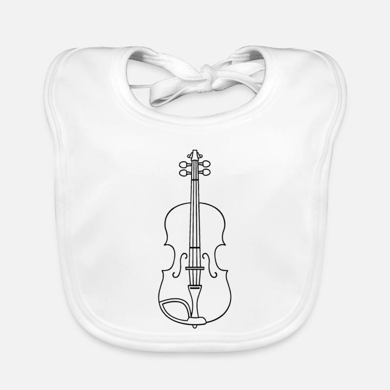 Style de ligne de violon Bavoir bio Bébé