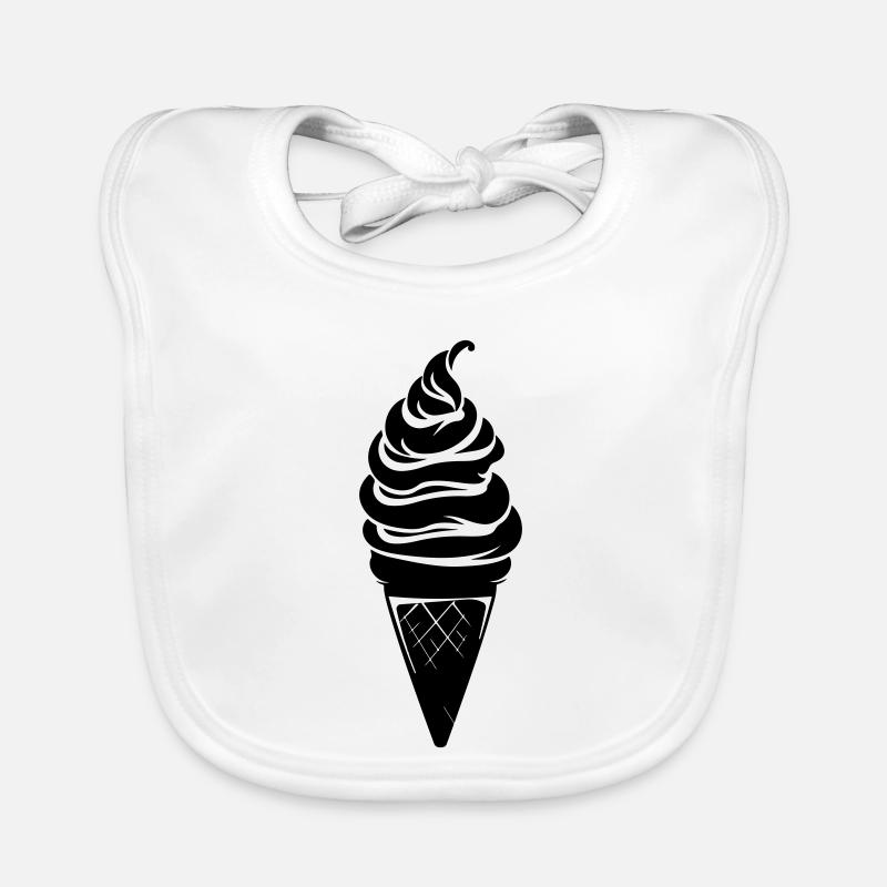 Eiswaffel Silhouette Baby Bio-Lätzchen