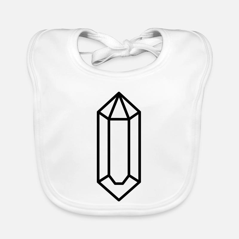 quartz crystal Organic Baby Bibs