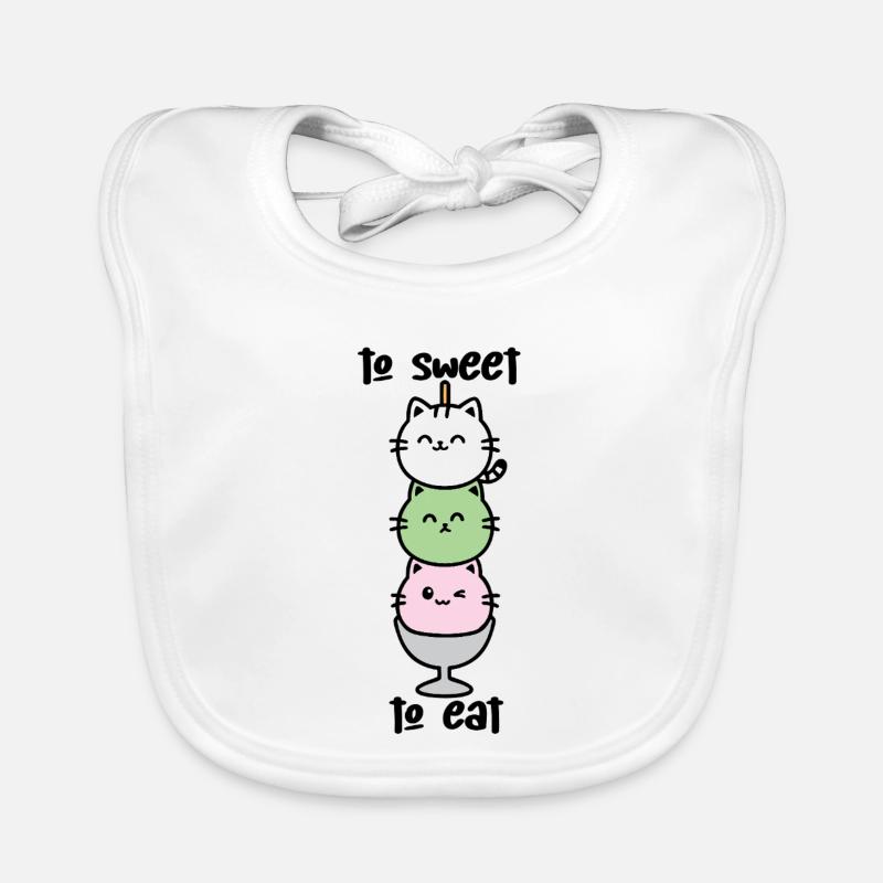 Katzen-Turm Eiscreme Stack Baby Bio-Lätzchen