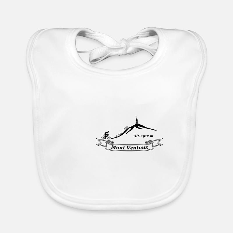 Mont Ventoux - Bavoir bio Bébé - blanc