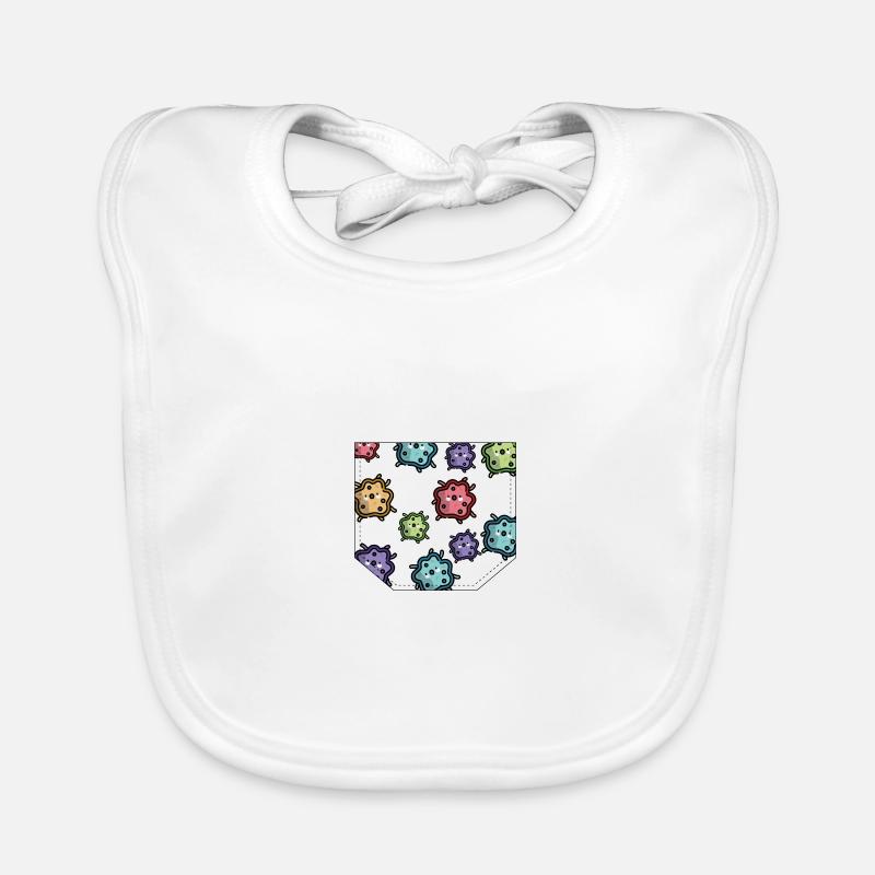 Idée cadeau bactéries de poitrine Bavoir bio Bébé