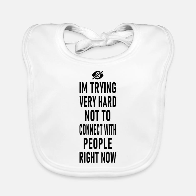 Social Sarcasm graphic Organic Baby Bibs