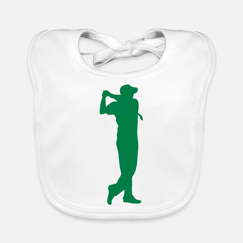 golf swing player player 210 Organic Baby Bibs