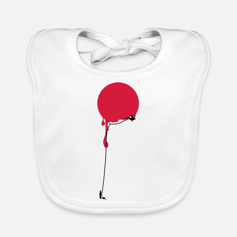 Point rouge escalade Bavoir bio Bébé