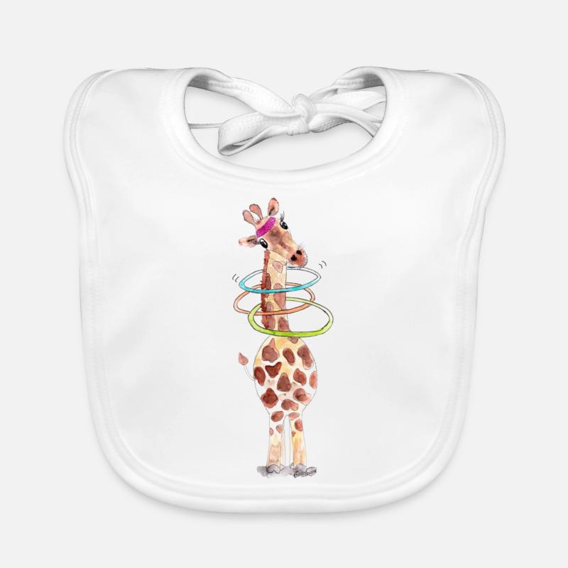 Girafe de Hula Bavoir bio Bébé