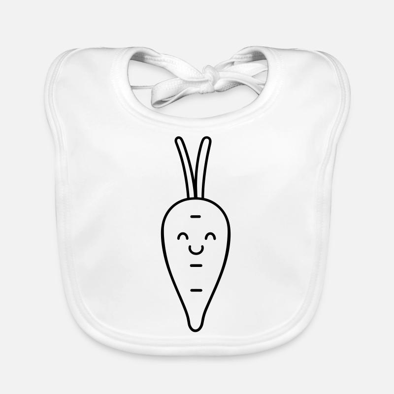 Carotte Bavoir bio Bébé
