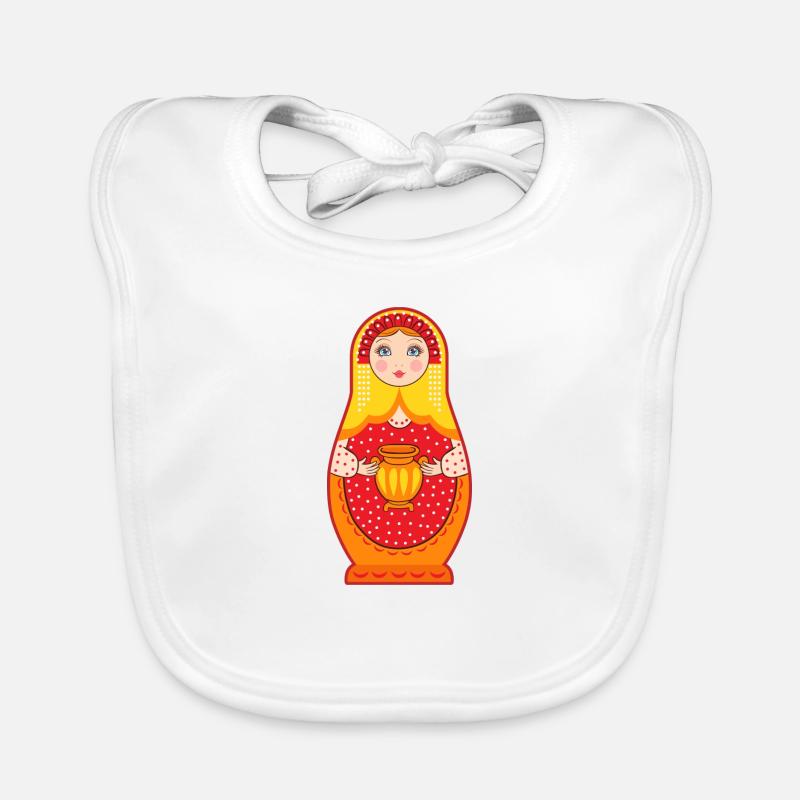 Matryochka Russie cadeau URSS Bavoir bio Bébé