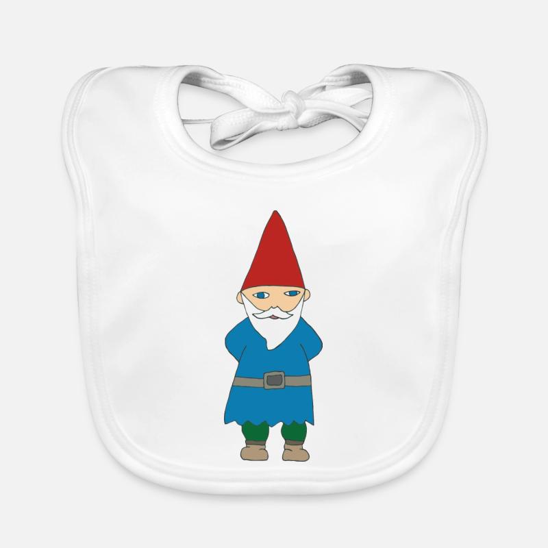 garden gnome Organic Baby Bibs