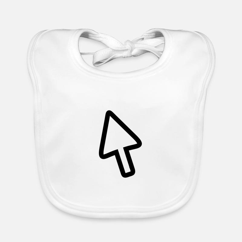 Mouse pointer mouse computer gift for gamers Organic Baby Bibs
