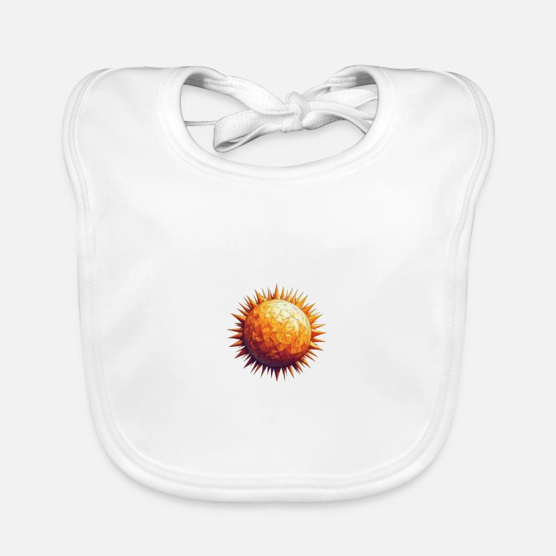 Sonne Polygon Baby Bio-Lätzchen