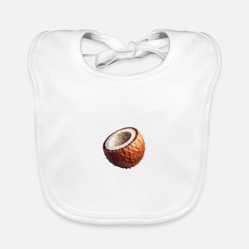 Kokosnuss Polygon Baby Bio-Lätzchen