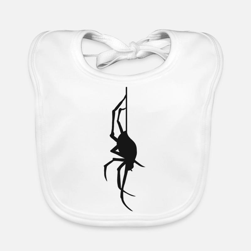 Halloween cadeau araignée araignée Araignées araignées - Bavoir bio Bébé - blanc