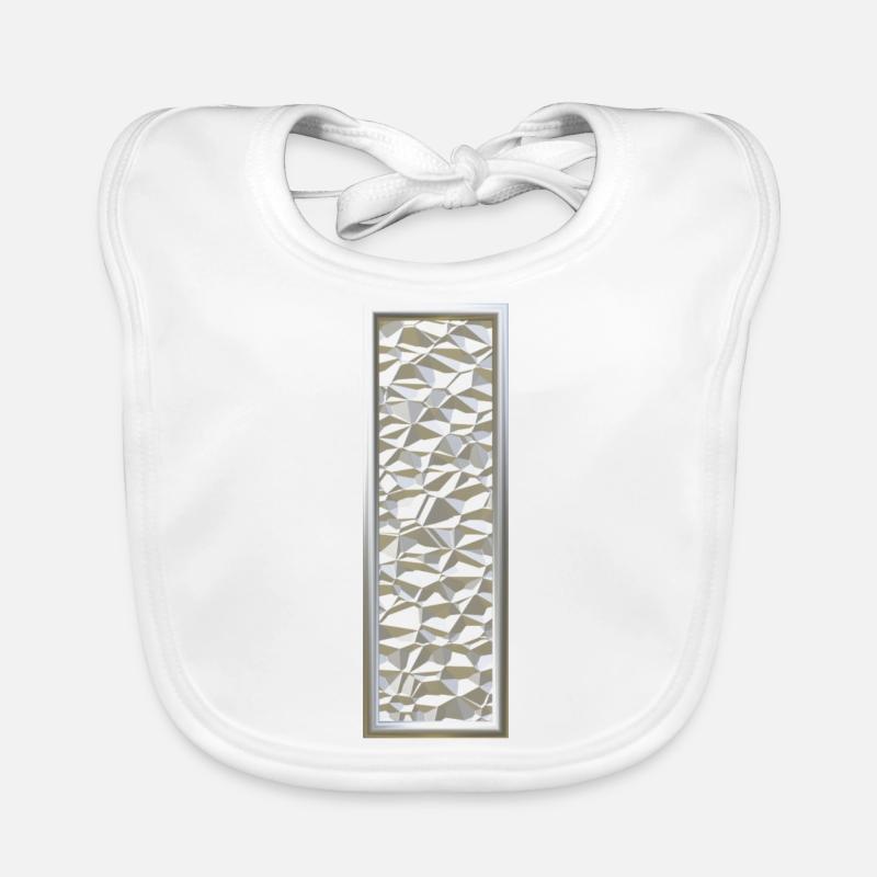 I, lettre, lettre I, initiale, initiale I, monogramme, Bavoir bio Bébé