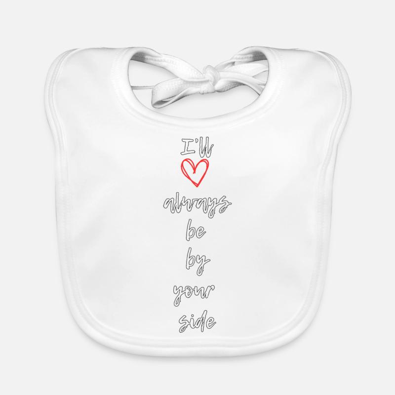Ich werde immer an deiner Seite sein Baby Bio-Lätzchen